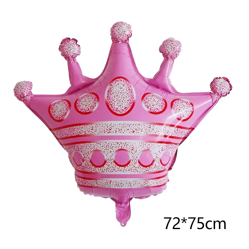 Elegant Crown Foil Balloons - Rose Gold, Silver, Pink, and Blue Party Decorations