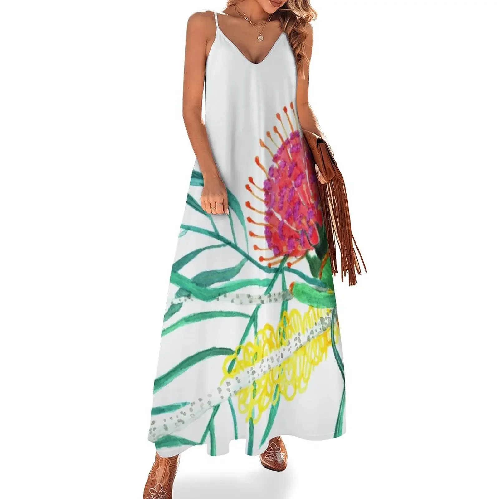 

Australian Native Floral Sleeveless Dress Clothing female cocktail dresses