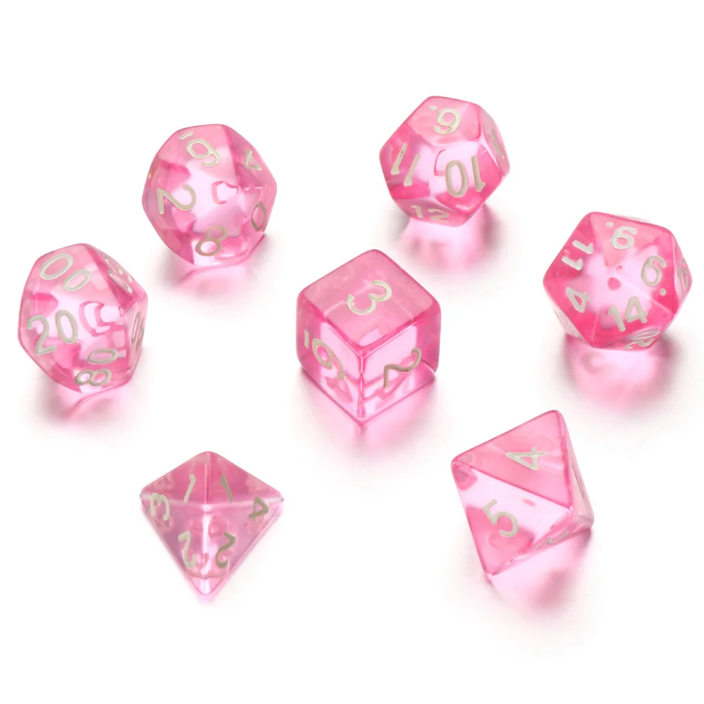 7Pcs/Set Gifts Multifaceted Party Supplies Game Accessory Board Game Leisure Entertainment Toys Dice Set