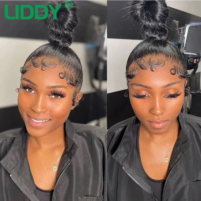 250% 360 Lace Frontal Wig Brazilian Bone Straight 13x4 13x6 Transparent Lace Front Human Hair Wigs for Black Women Pre Plucked