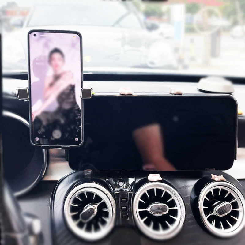 메르세데스-벤츠 C 클래스 W205 2019 2020 2021 GLC-클래스 V-클래스용 자동차 전화 거치대, 10.25 인치 화면 고정 베이스 내비게이션 브래킷