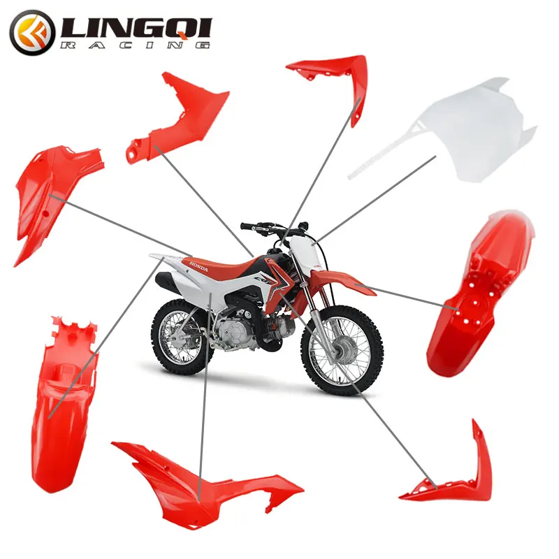 LYNNCHI Motorcycle CRF110 Rear Fender Plastic Wheel Splash Mud Guard Mudguard For CRF 110 2013 Pit Dirt Bike Accessories Parts