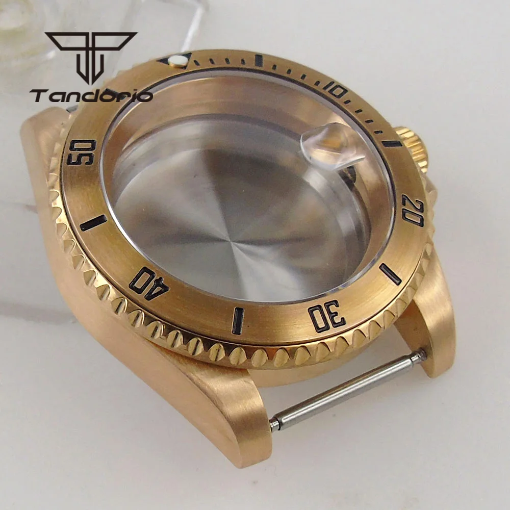Safira Cristal Rotativo Moldura Parafuso Coroa Dive Case Bronze Nh34 Nh35 Nh36 Eta2824 Pt5000 Movt Real Personalizado 40 mm 200m - Image 6