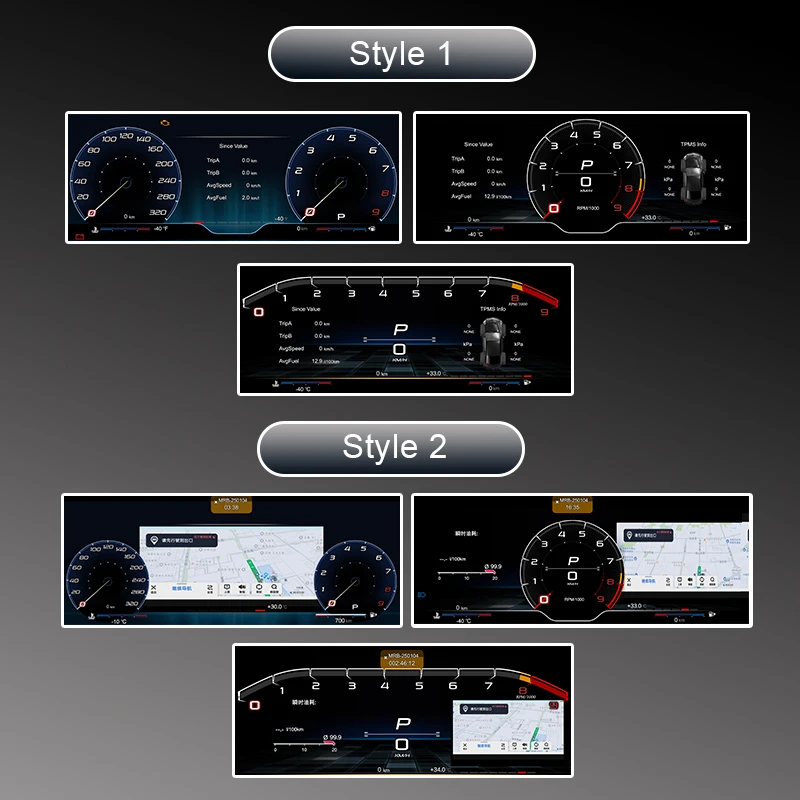 Para Chevrolet Cavalier 2016-2019, Pantalla LCD Digital para el Panel de Instrumentos, Actualización de Cabina Virtual 2