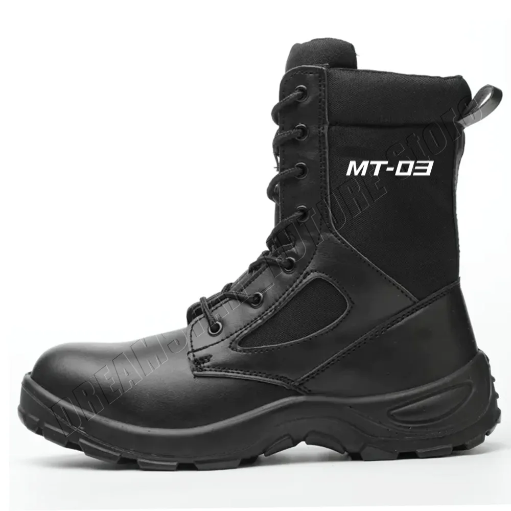 

For MT03 MT-03 2022 2023 2024 Motorcycle military boots stab proof and anti smashing desert combat adventure shoes