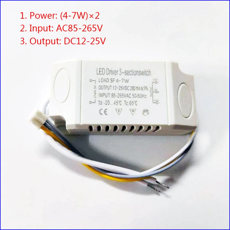 36-50x2w Driver 24-36W*2 segment dimming led light driver