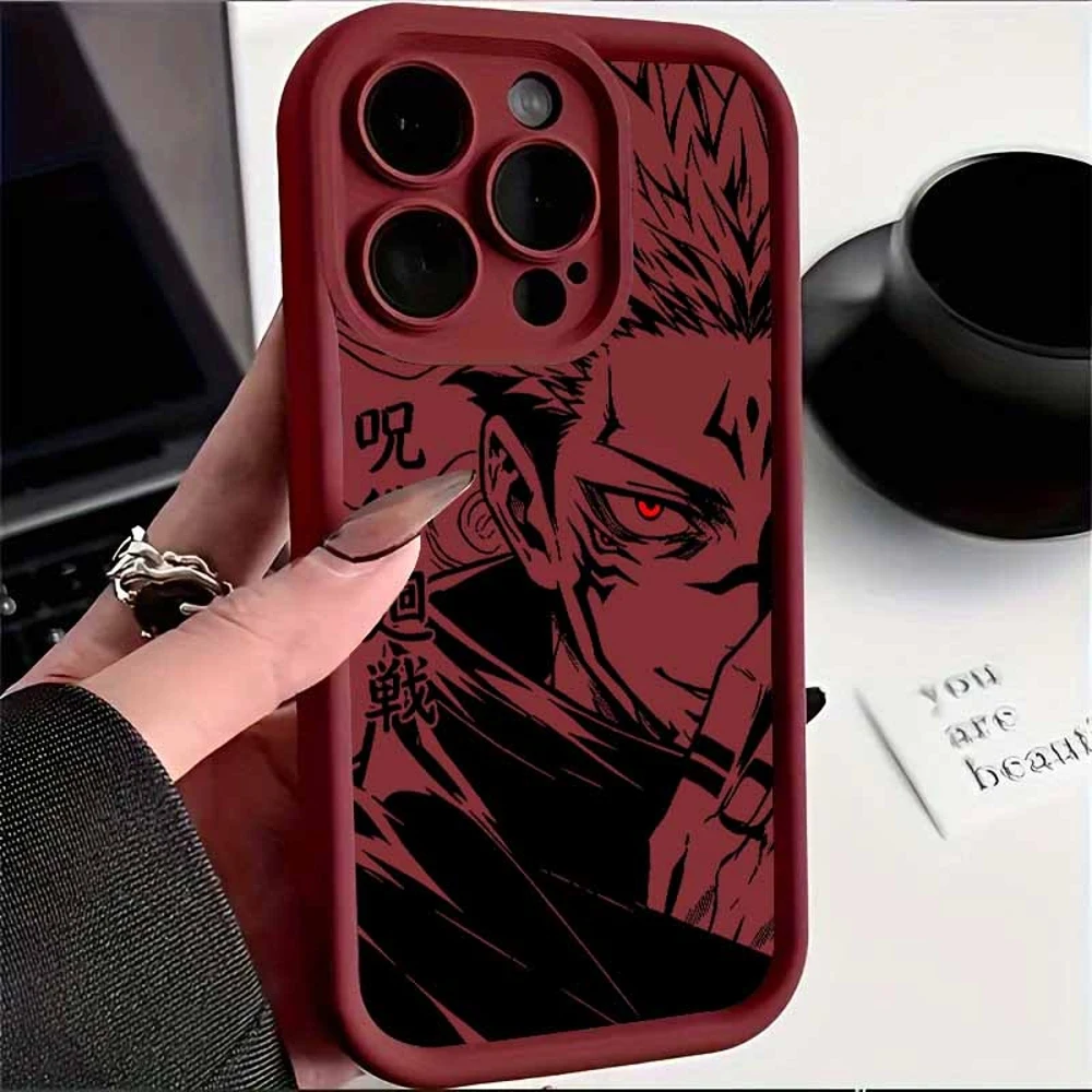 Jujutsu Kaisen Satoru Gojo & Sukuna Eye Design Soft Phone Case