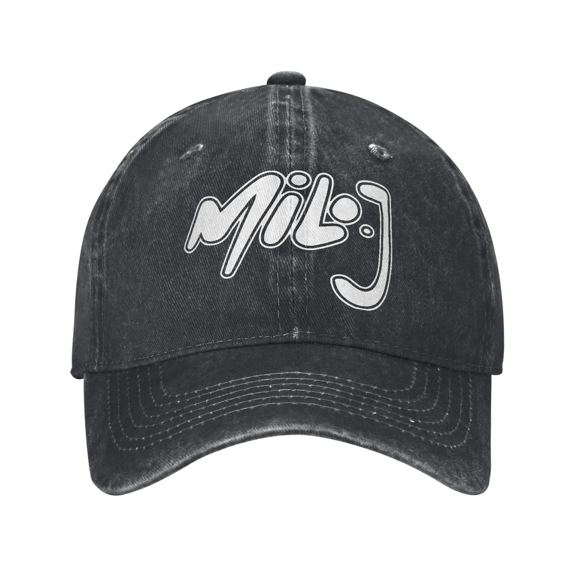 Milo J Logo Sun Baseball Cap Mode Damen Herren Washed Hip Hop Hüte Hochwertiges Design Tennis Skate Snapback Cap Geburtstagsgeschenk
