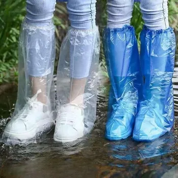 Disposable shoe covers Waterproof non-slip outdoor rain shoes over the knee shoe covers for men and women