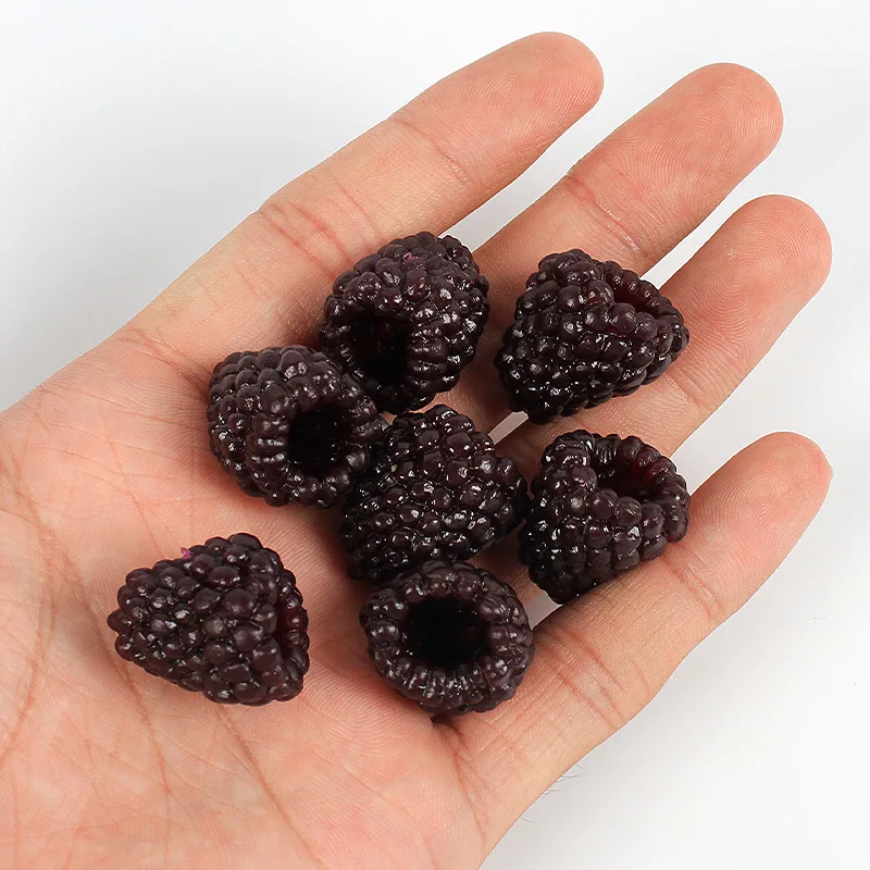 10Pcs Artificial Raspberry Fruit Bilberry Cabinet Home Display Decoration Early Education Photography Props Fake Simulation artificial fruits and vegetables