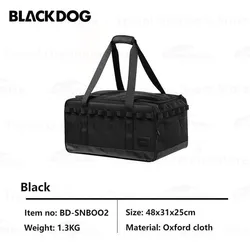 Blackdog 30L Portable Gear Sorting Bag - Large Capacity Outdoor Storage Solution (Black)