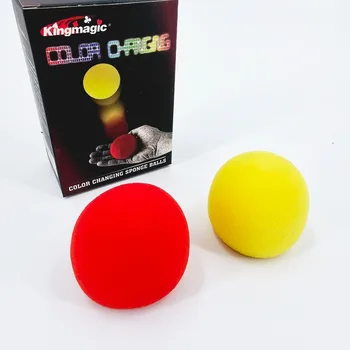 Color Change Sponge Ball Magic Tricks Gimmicks Fun Super Soft Sponges Changing Ball Square Close Up Stage Magie Props Accessory 1