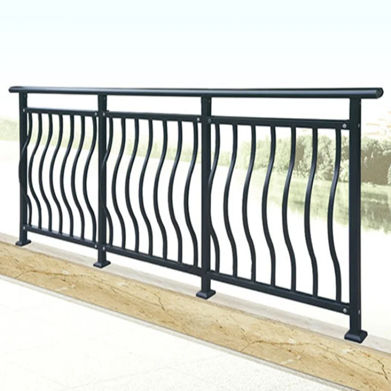 맞춤형 외부 분체 도장 솔리드 로드 파티오 수제 핫 파워 장 야외 아연 도금 강철 발코니 금속 R