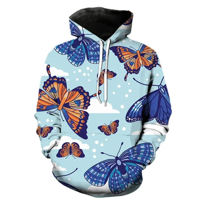 thumbnail image 1 of Sudadera con capucha con estampado 3D de mariposa exquisita para hombres y mujeres, sudadera con estampado de insectos de manga larga, sudadera holgada estilo Harajuku, sudaderas con capucha, 1 of 5