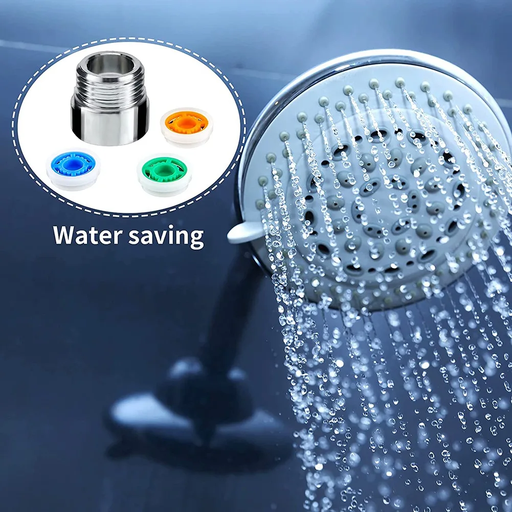 8 Pieces of Shower Flow Reducer Limiter Set Water Restrictor 1/2 Inch Thread Size 4 6 and 9 L/Min for Bathroom Saving