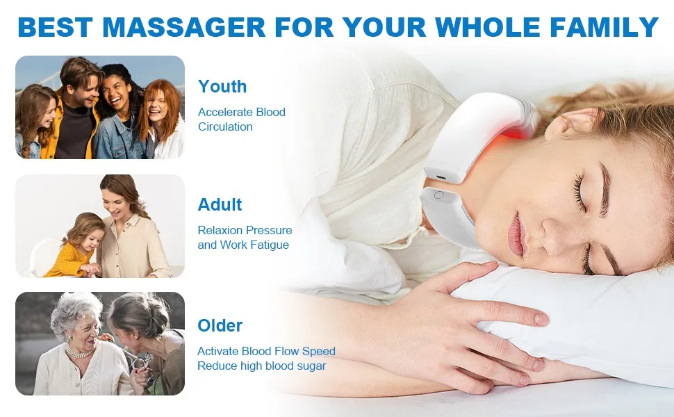 Electric Neck Massager Intelligent Laser Massager Cervical Neck Traction Device Relax Cervical Relief Fatigue Pain 11 Electric Neck Massager Intelligent Laser Massager Cervical Neck Traction Device Relax Cervical Relief Fatigue Pain 6