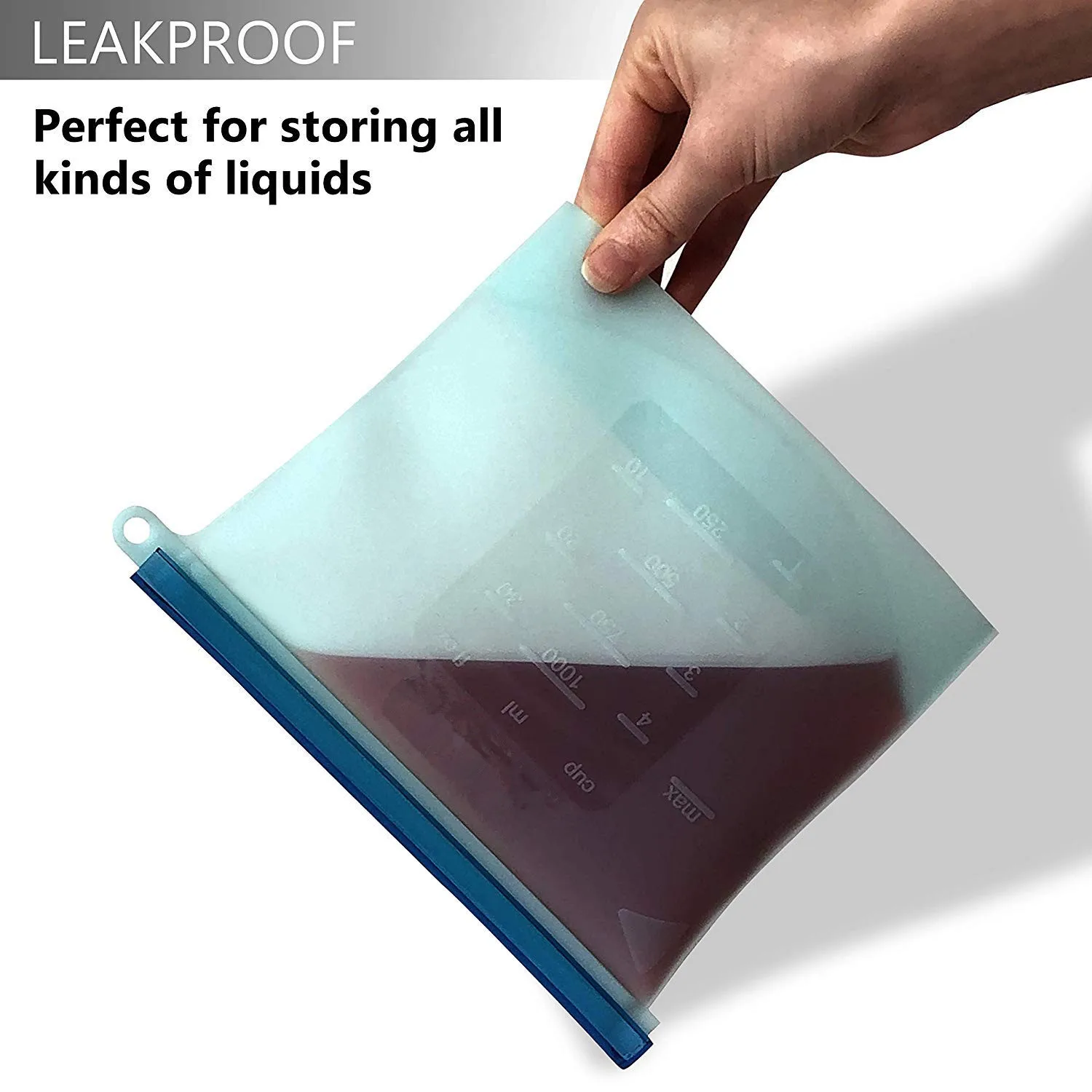 Reusable Silicone Food Preservation Bag - BPA Free, Sealable & Freezer Safe