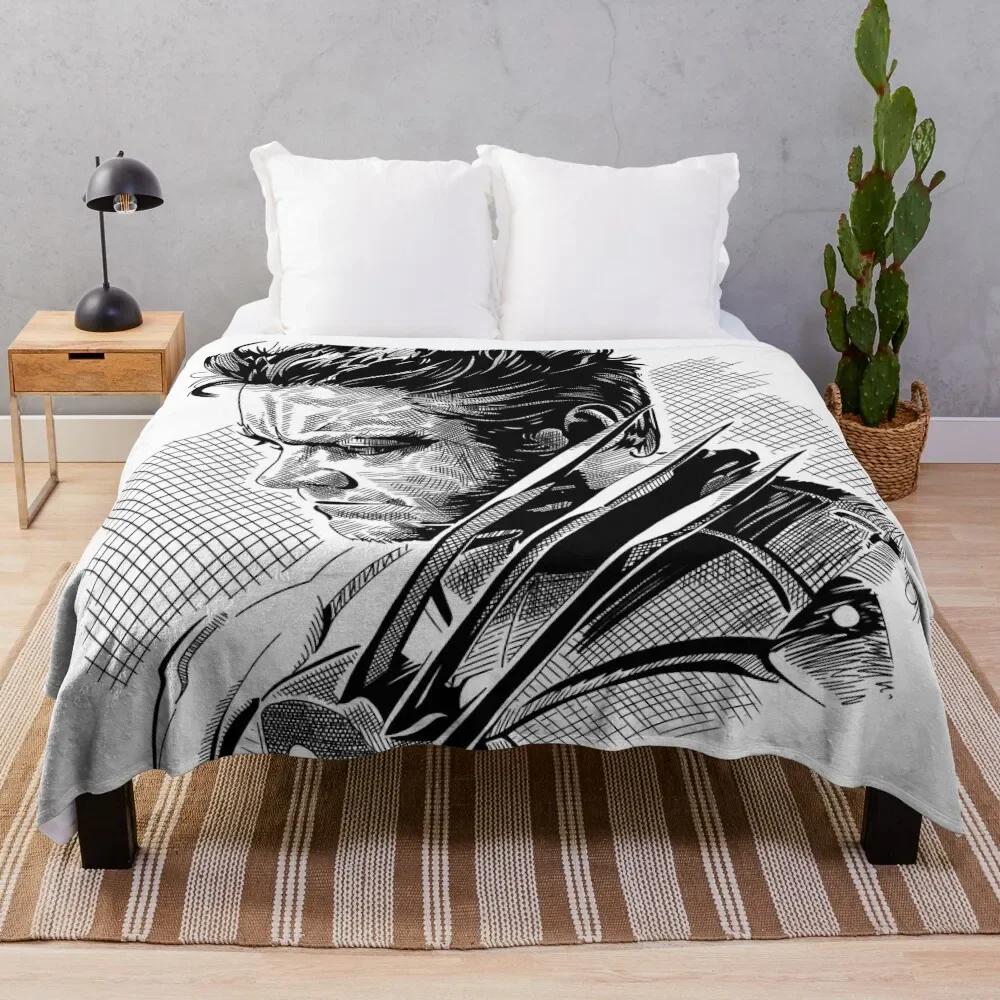 

Hugh Jackmans LOGAN Throw Blanket Sleeping Bag funny gift Blankets For Bed Blankets