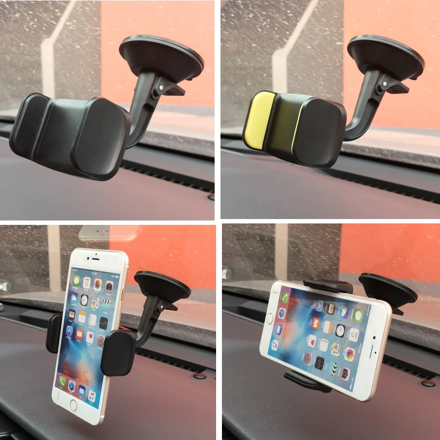 93mm Extendable Windshield Car Holder 360 Rotatable Car Phone Holder Universal GPS Stand Mount Support Window Glass Car Holder mobile finger holder