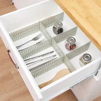 4PCS Adjustable Divider Underwear Socks Sundries Drawer Organizer Household Storage Cabinet Pink Space Saving Home Accessories 2