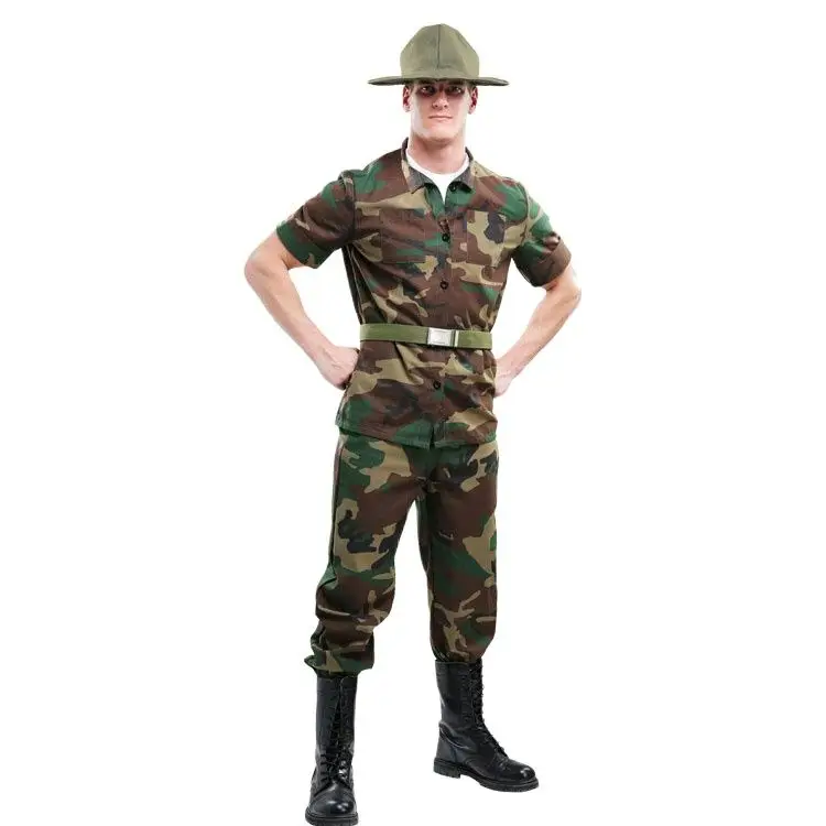 

Halloween Army Military Uniform Camouflage Tactical Clothing Men Special Forces Airsoft Soldier Training Combat Clothes
