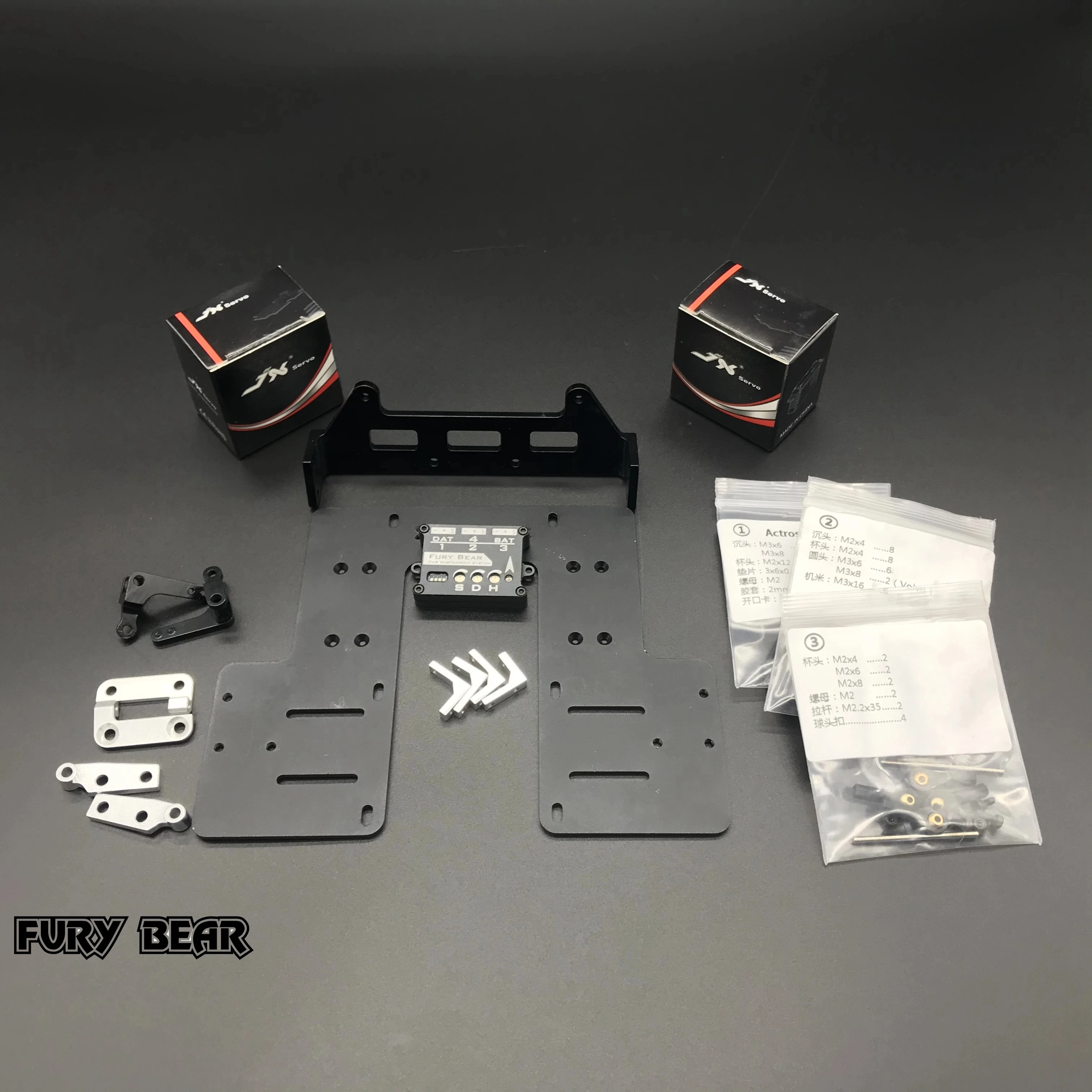 

Nooxion Fury Bear 1/14 Trucks Cab Suspension For Tamiya For Scania Volvo MAN,For Actros Arocs 770s Car Parts