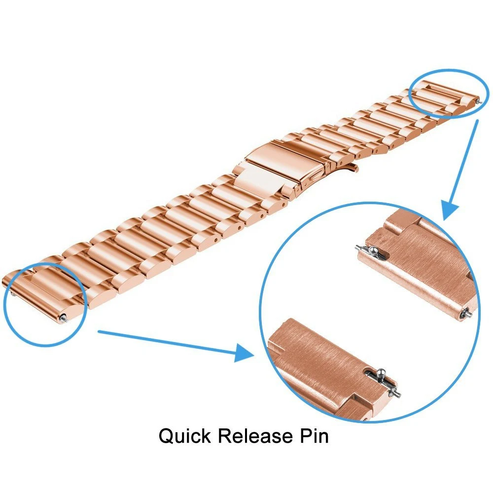 Stainless Steel Strap - Premium Metal Bracelet