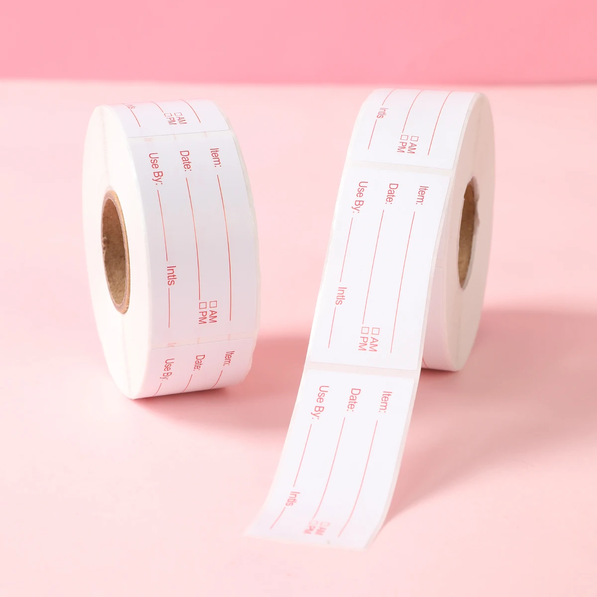 Kitchen Sticker Refrigerator Freezer Food Storage Date Content Label Waterproof Oil Resistant Can Jar Paper Label 500pcs/roll