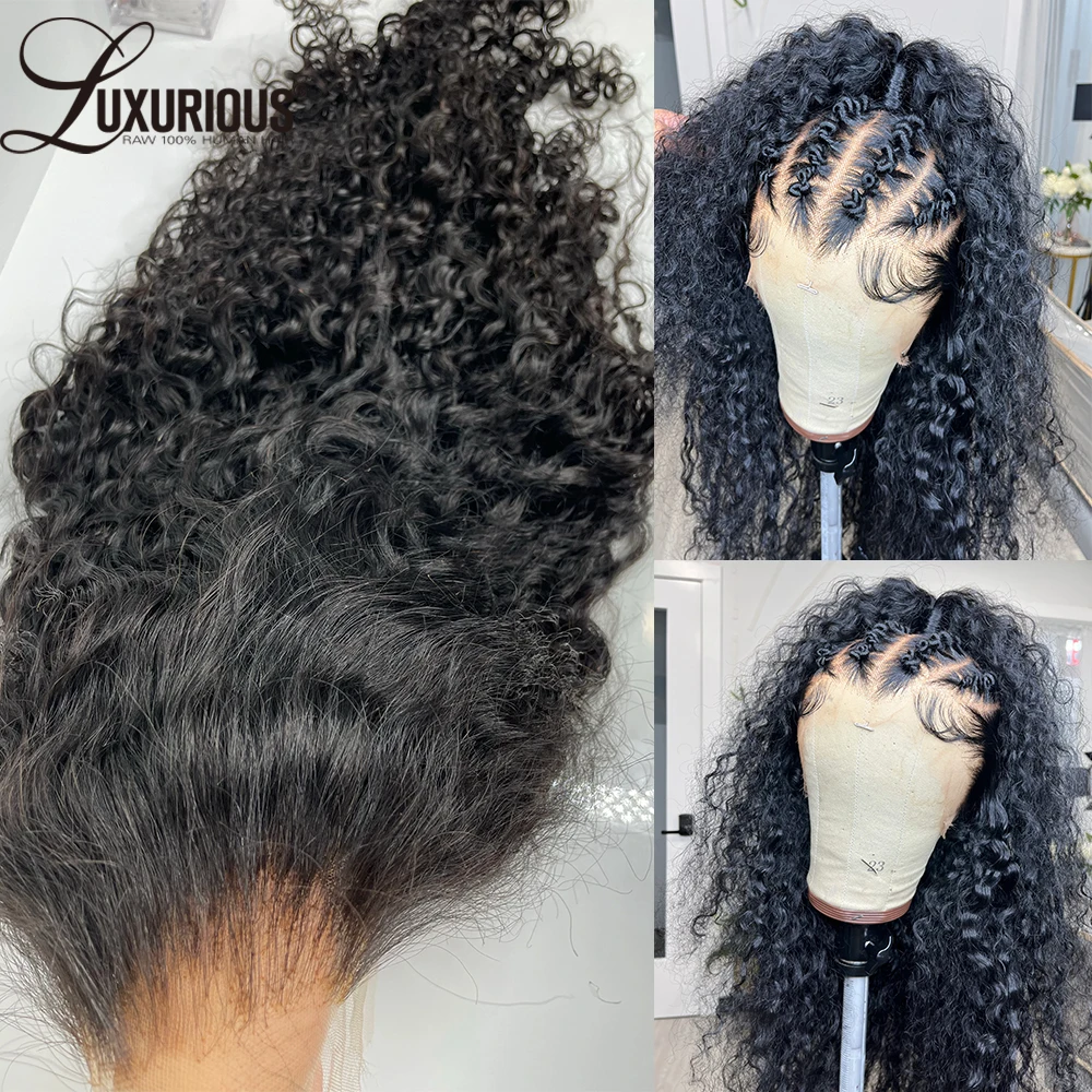 Classic Kinky Curly 4x4 Lace Closure Human Hair Wig Luxurious Curly 13x6Lace Frontal Human Hair Wigs For Women 360 Full Lace Wig