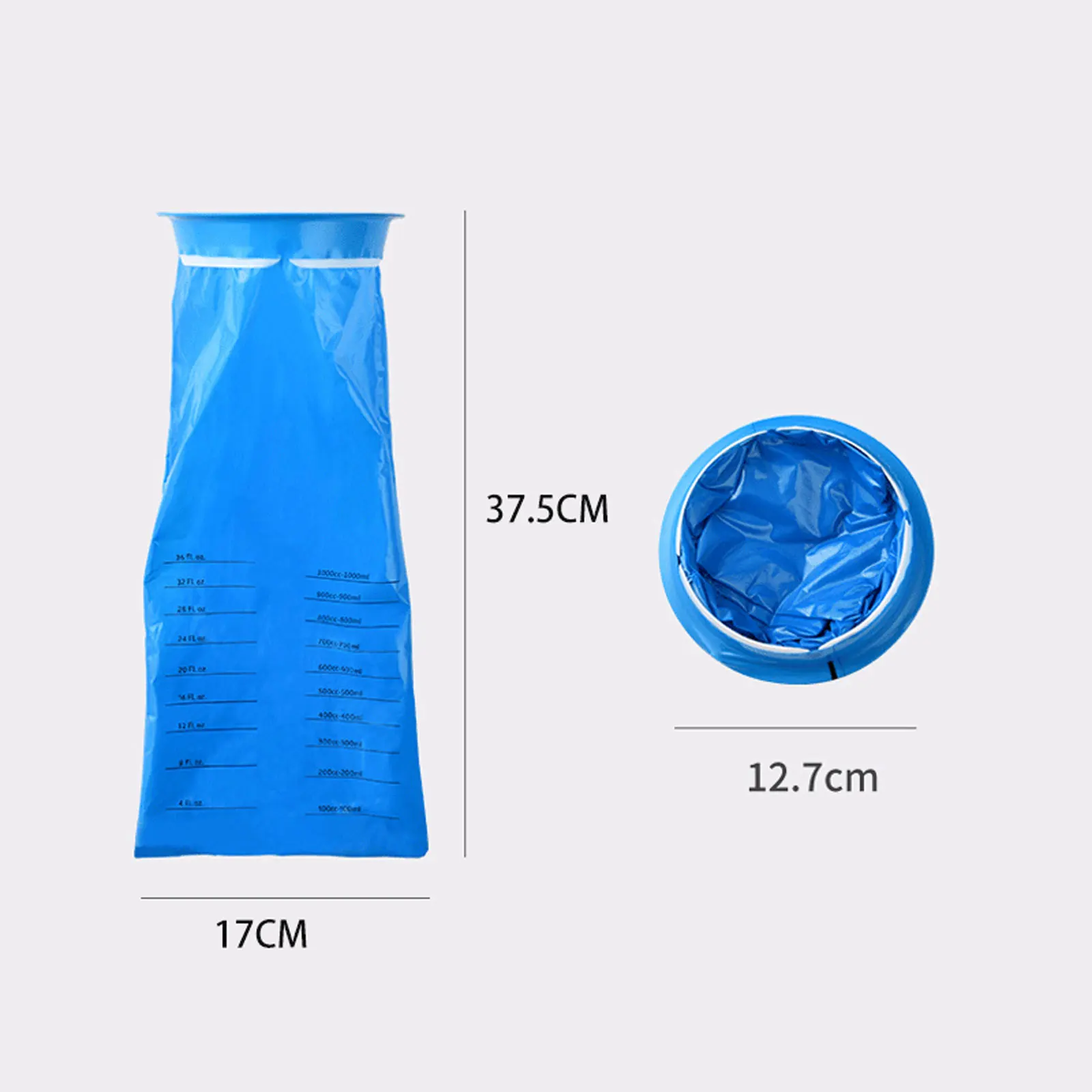 5Pcs 1000ML Portable Disposable Travel Car Airplane Motion Sickness Nausea Vomit Cleaning Bag Clean Eco-Friendly Plastic Bag