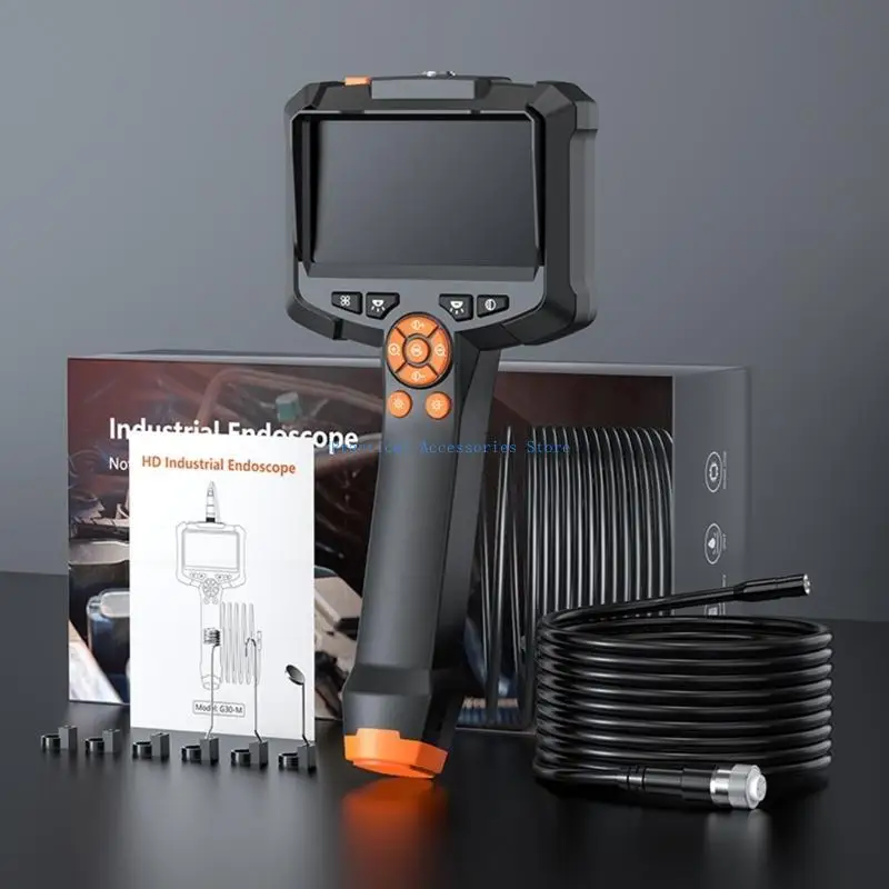 U75E 8mm 직경 내시경 검사 카메라 방수 카메라(4.3인치 IPS 스크린 포함)