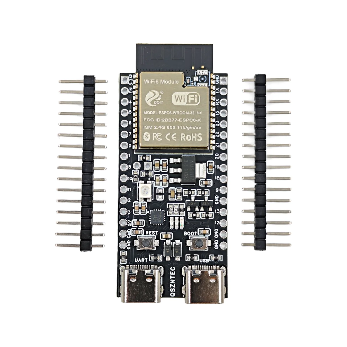 ESP32-C6-DevKitC-1 ESP32-C6 Core Board WIFI6 BLE Zigbee Ultra-low Power Consumption Compatible ESP32 Series Modules