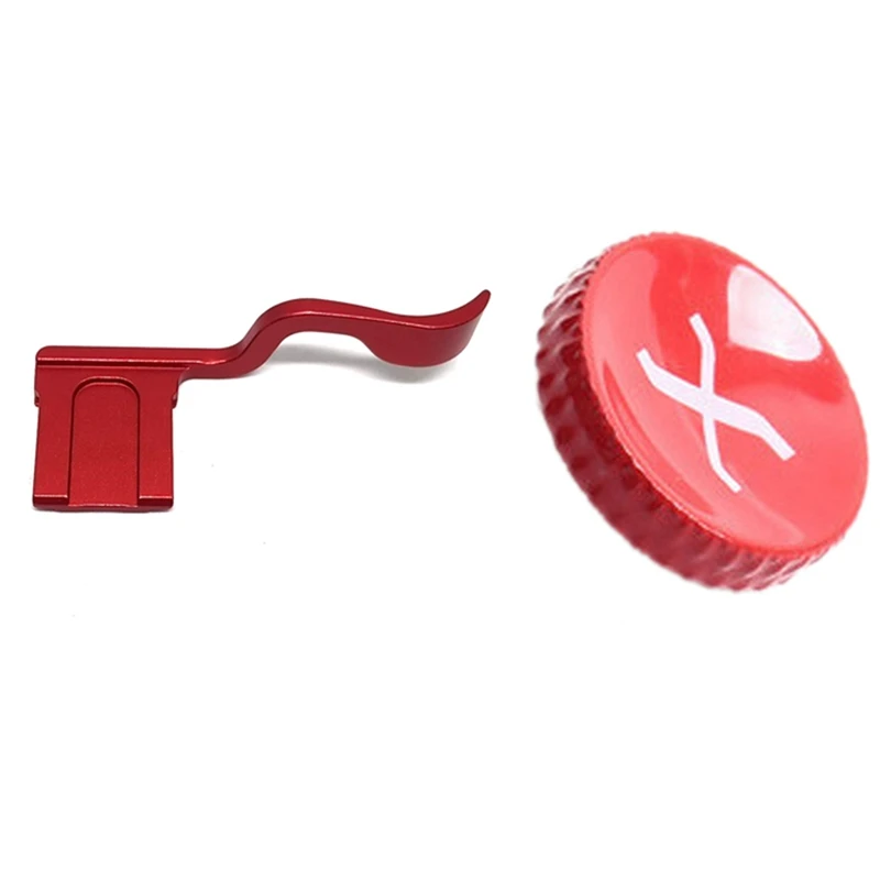 HOT-Aluminum Hot Shoe Cover Thumb-Up Hotshoe Thumb Grip With Suitable For Fujifilm Camera Shutter Button Accessories