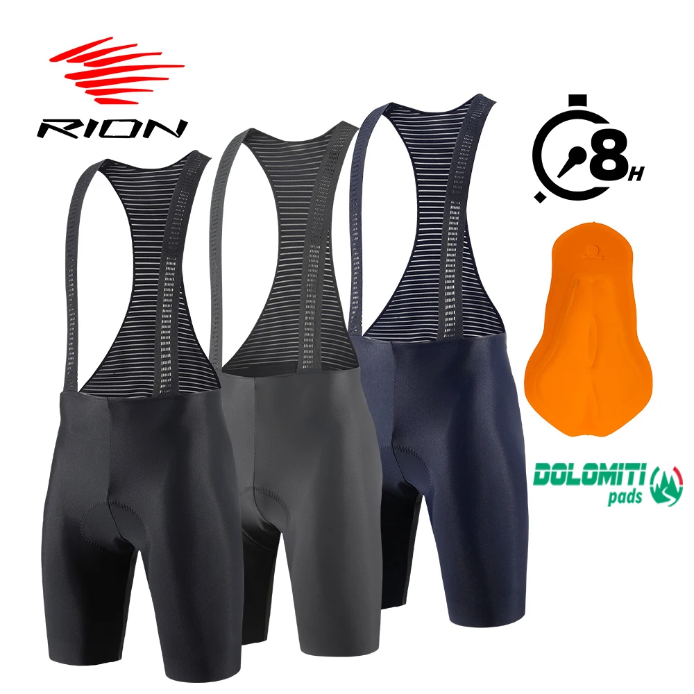 2018 ropa ciclismo cycling bib shorts silicone pad breathable quick dry mountain road bicycle bike bib shorts RION Men's Cycling Bib Shorts Mountain Bike MTB Clothes Downhill Bicycle Tights Road Riding Motocross Dolomiti 8H Outdoors Pro