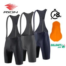 RION Men's Cycling Bib Shorts Mountain Bike MTB Clothes Downhill Bicycle Tights Road Riding Motocross Dolomiti 8H Outdoors Pro