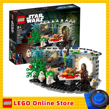 LEGO Star Wars 40658 Millennium Falcon™ Holiday Diorama buildable Christmas tree mistletoe a plate of turkey gift