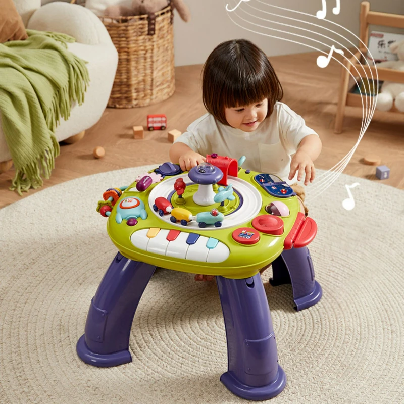 Multi-faceted Functional Music Sound Toy Childrens Educational Learning Tables Acousto-optic Speech Kids Electronic