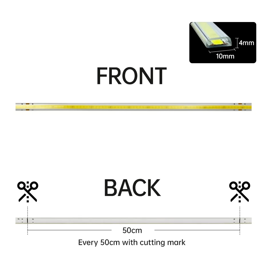 AC220V COB LED Strip Light 288LEDs/m IP65 Waterproof with ON/OFF Sf9c93934b64e4bbfa76dcd8959086888H
