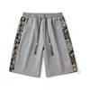 Summer Fashion New Men's Five Pants Drawstring Elastic Waist Beautifully Embroidered Shorts Loose Breathable Men's Clothing 4