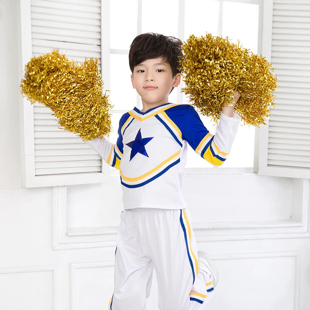 LOLANTA Girls Cheerleading Costume Kids School Cheerleader Outfit Attach  Poms & Socks for 4-13 Years - AliExpress