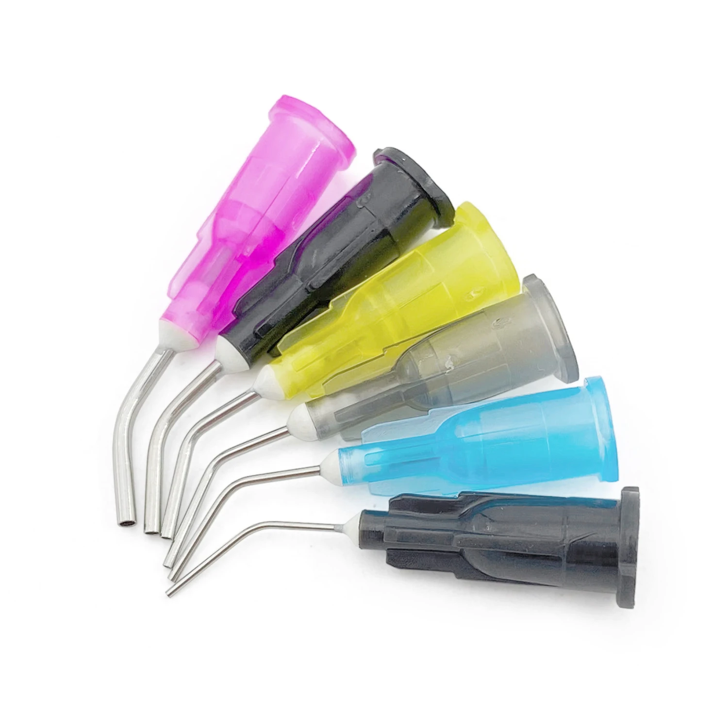 Punta Dental dispensadora precableada, flujo de resina grabante, punta de aguja compuesta, aplicador desechable, entrega de Material Dental, 100 Uds.