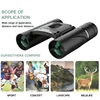 4000X25 Zoom Telescope Professional BAK4 HD Powerful Binoculars Long Range Portable Outdoor Folding FMC Binocular Camping Travel 4