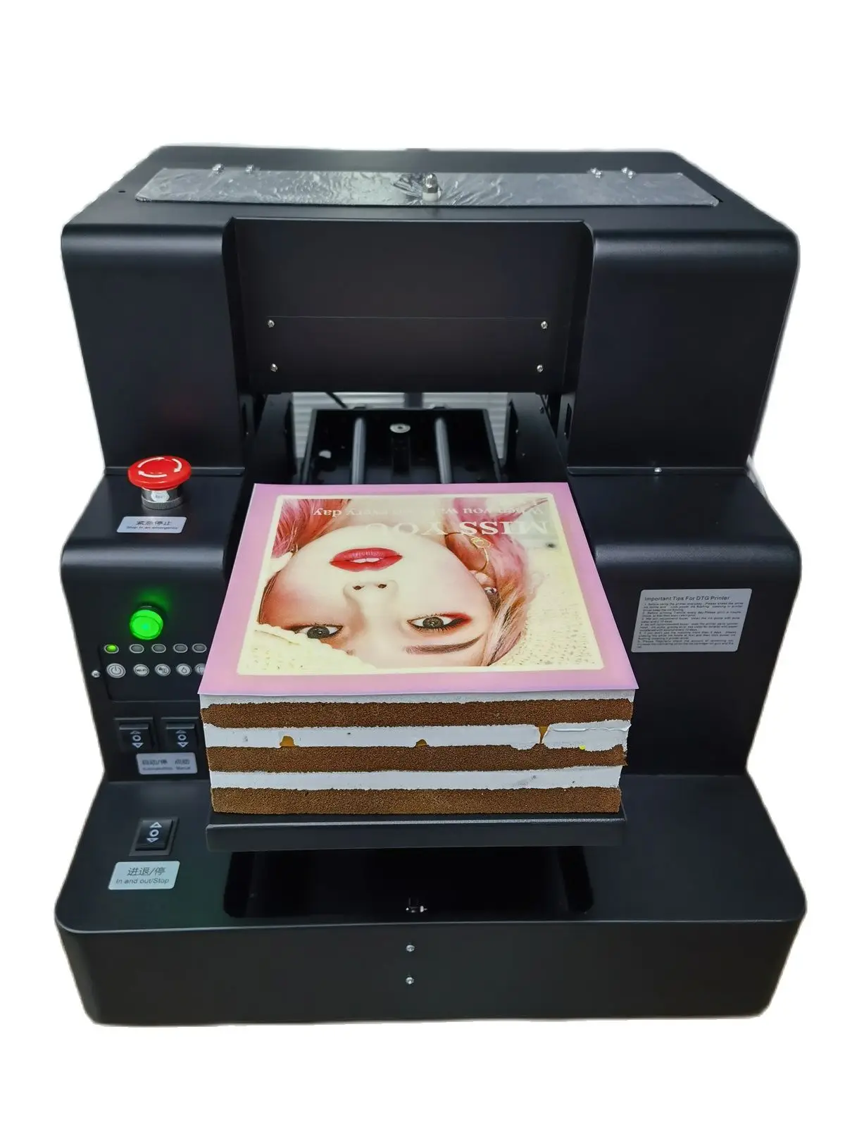 Free Shipping Large Full A4 Size Flatbed Automatic Edible Food Printer