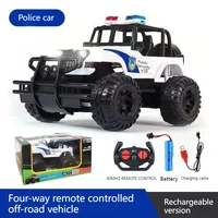 Rc Electric Remote Control Car Recharge Led Light Off-road Plastic 4wd Truck Simulation Toy Car Toy Drift Stunt Gift For Kids 2
