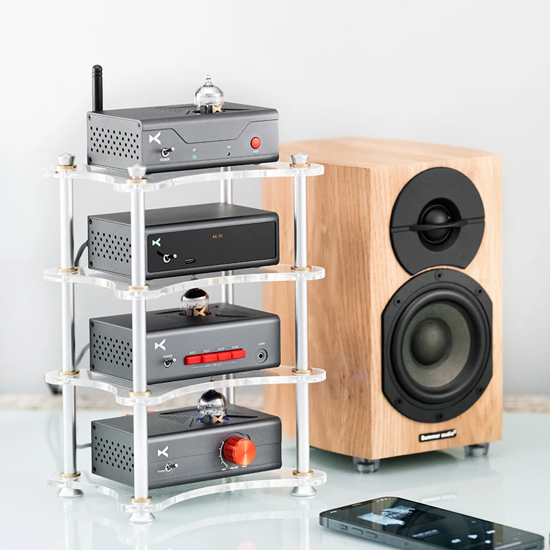 XDUOO X-R01 다층 아크릴 XR01 HIFI 랙 쌓기에 작은 Amps, 디코더 MT-602 MT-604 MU-604 등.