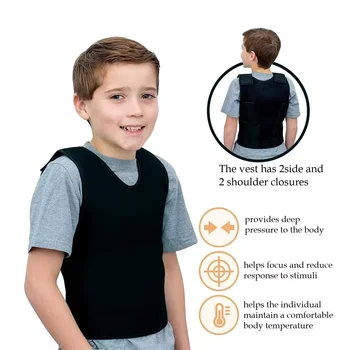 Sensory Deep Pressure Breathable Vest for Kids Comfort for Kids Teens Autism Hyperactivity Mood Processing Disorder Vest