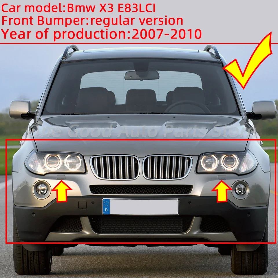 For BMW X3 2007-2010 E83 LCI Headlight Washer Nozzle Cover Cap Cleaning Device Shell Painted 51110415735 51110415734 Car Headlight Washer Nozzle Cover
