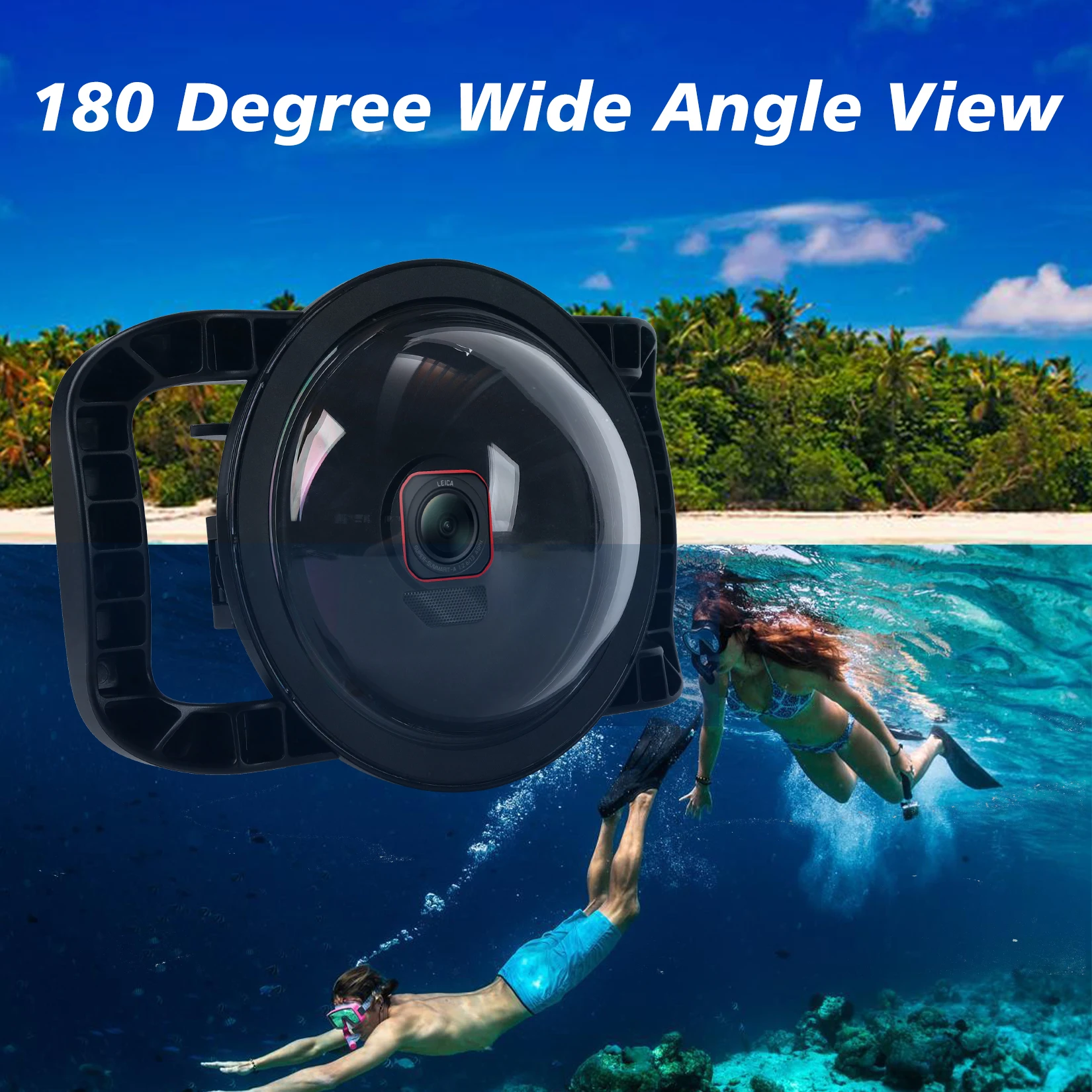 Underwater Photography Dome Gopro Hero Half Underwater GoPro