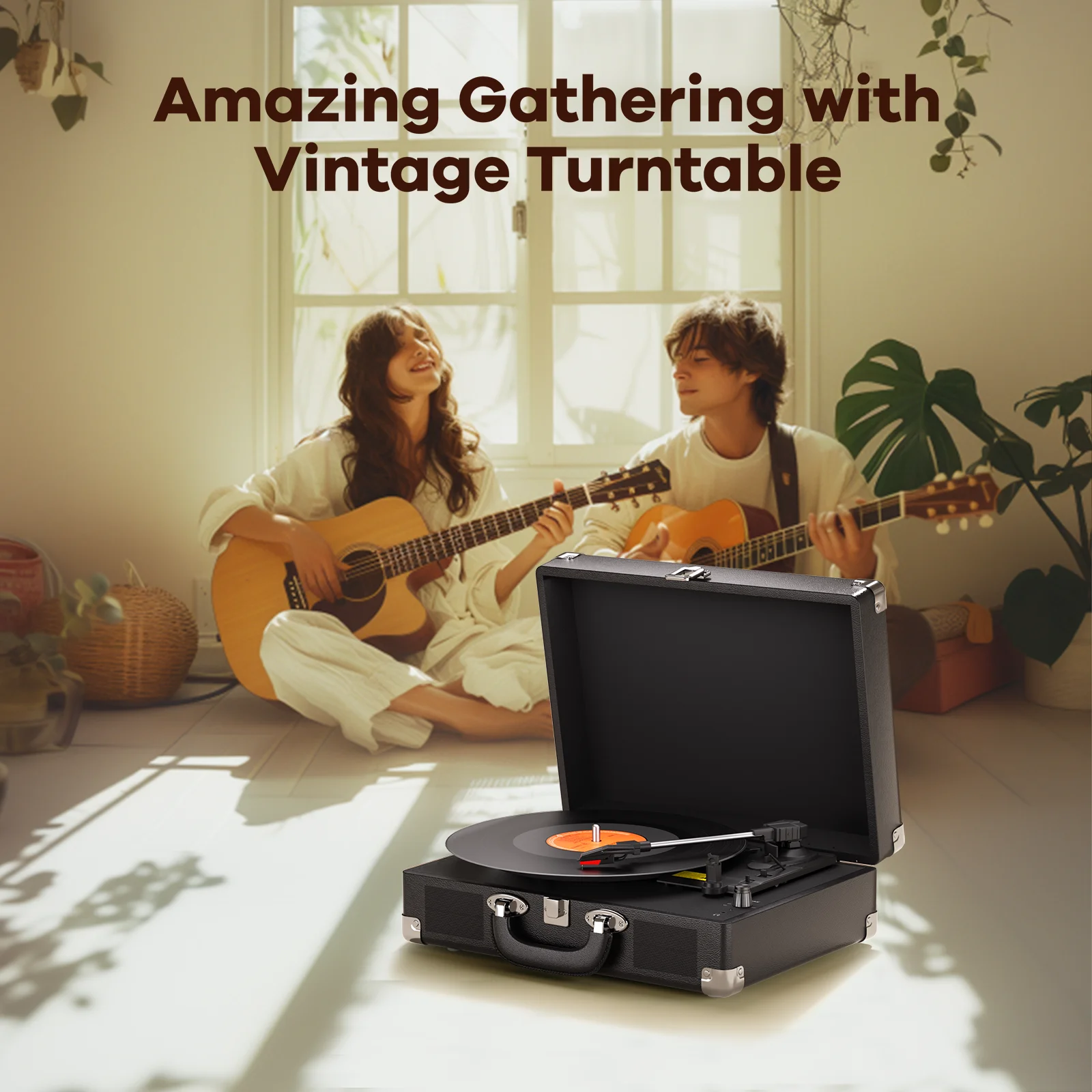 3-Speed Stereo Vinyl Record Player 7