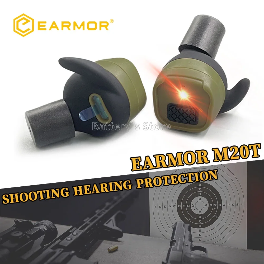 

EARMOR M20T New Bluetooth Earplugs Hunting Shooting Electronic Earplugs Headset Anti Noise Ear Plug Noise Canceling NRR26db